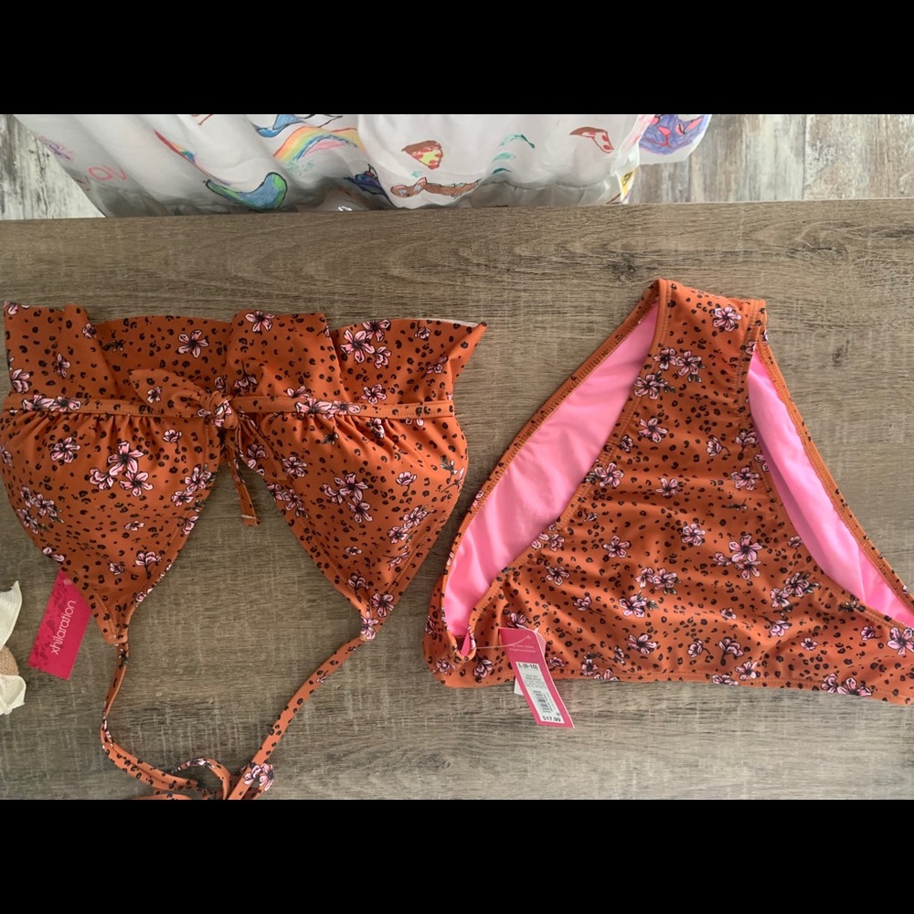 Target Floral print high waisted bikini NEVER WORN